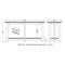 Alaterre Furniture Monterey 60"L Console/Media Mid-Century Modern Wood Table, Warm Chestnut ANMT1070 - alternate 5